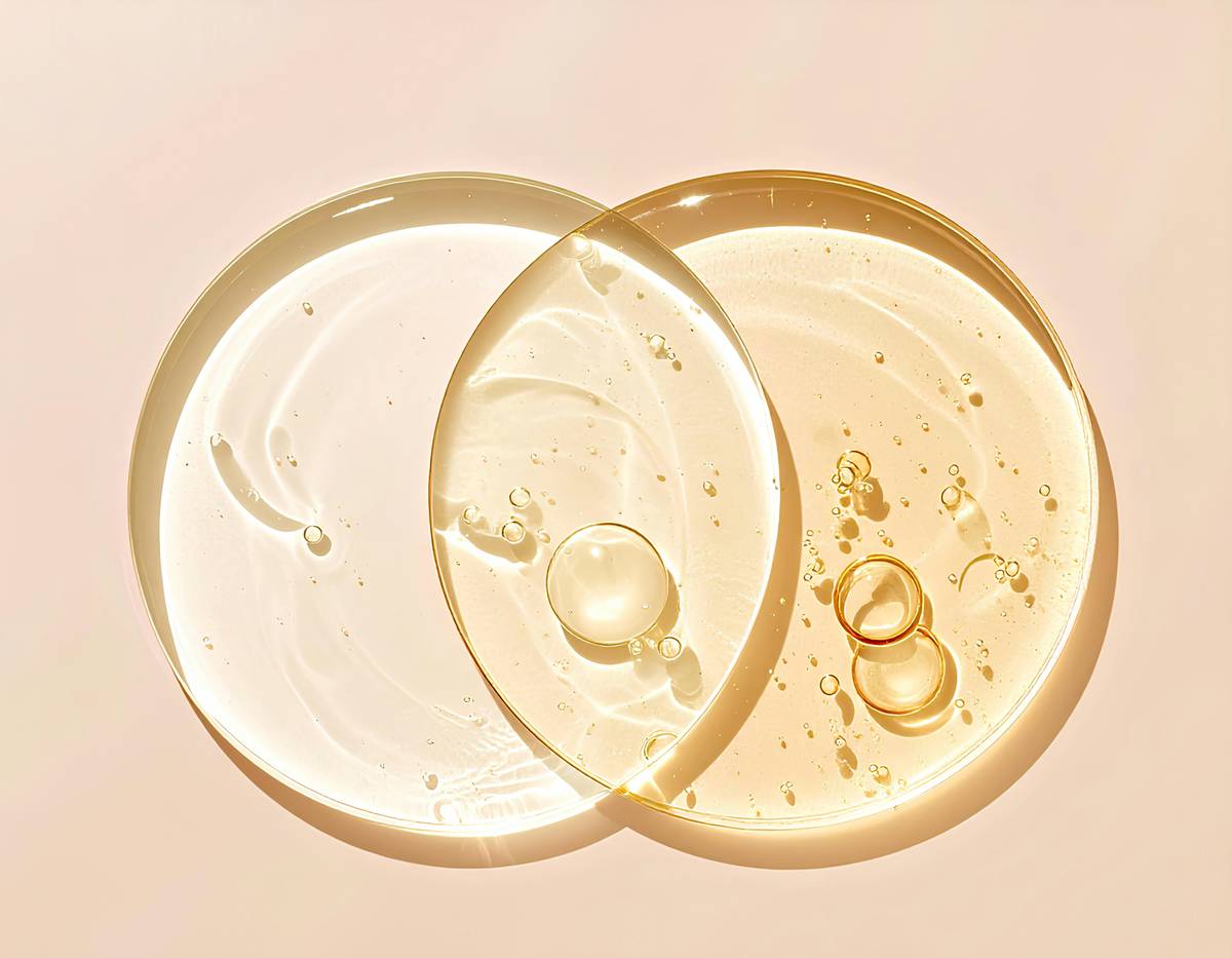 Diagram showing how body butter forms an occlusive layer on skin to prevent moisture loss